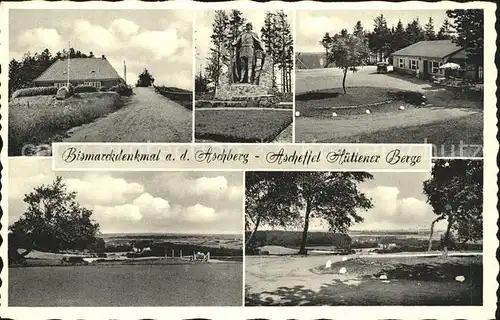 Bismarckdenkmal Aschberg Aschettel Huettener Berge Ascheffel  Kat. Persoenlichkeiten