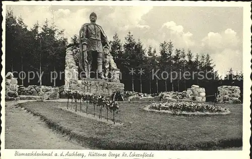 Bismarckdenkmal Aschberg Huettener Berge Ascheffel Kat. Persoenlichkeiten