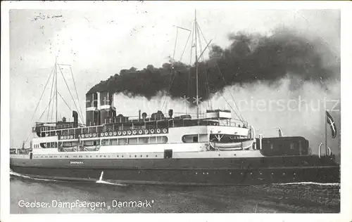 Dampfer Binnenschifffahrt Danmark Gedser Dampfaergen Kat. Schiffe