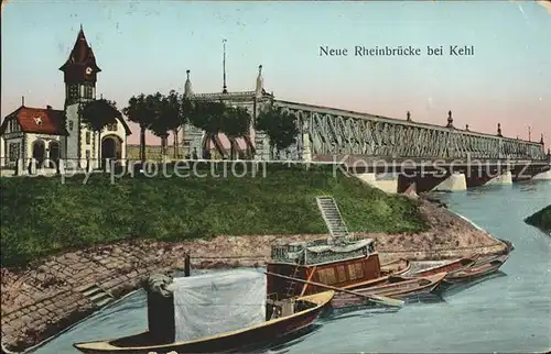 Verlag Braun Nr. 23756 Neue Rheinbruecke Kehl Kat. Verlage