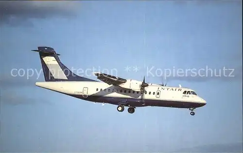 Flugzeuge Zivil INTAIR (Canada) Aeropspatiala  Aeritalia ATR 42 300 C FIQN MSN 118 Dorval Airport Montreal Kat. Flug