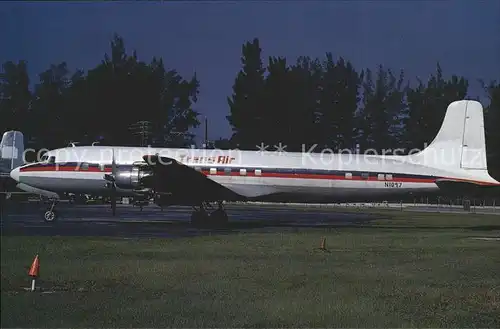 Flugzeuge Zivil Douglas DC 7B c n 45342 N1097 Trans Air  Kat. Flug