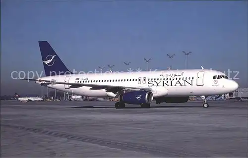 Flugzeuge Zivil Syrianair Airbus A320 YK AKA  Kat. Flug