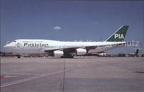 Flugzeuge Zivil PIA Pakistan International Boeing 747 300 AP BFY  Kat. Flug