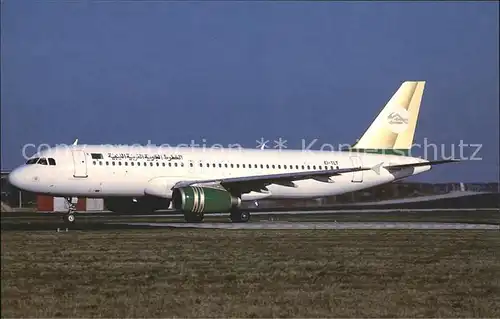 Flugzeuge Zivil Libyen Arab Airlines Airbus A320 EI TLT Kat. Flug