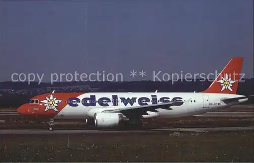 Flugzeuge Zivil Edelweiss Air Airbus A320 HB IHY  Kat. Flug