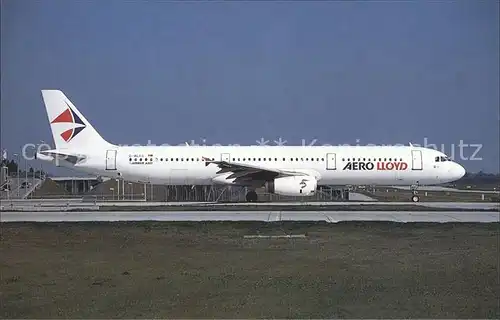 Flugzeuge Zivil Aero Lloyd Airbus A321 200 D ALAG  Kat. Flug