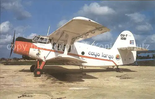 Flugzeuge Zivil Cayo Largo AN 2 CU T1091  Kat. Flug