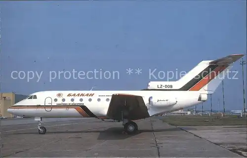 Flugzeuge Zivil Aviaexpress Balkan Yak 40 LZ DOB c n  Kat. Flug