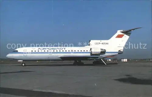 Flugzeuge Zivil Aeroflot Yak 42 CCCP 42544  Kat. Flug