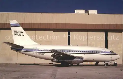 Flugzeuge Zivil Boeing 737 112 c n 19770 N709SP Sierra Pacific  Kat. Flug