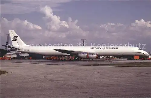 Flugzeuge Zivil McDonnell Douglas DC 8 71F c n 46039 N870SJ Southern Air Transport Kat. Flug