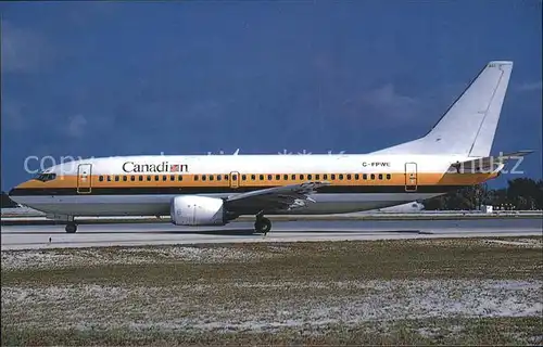 Flugzeuge Zivil C FPWE Boeing 737 3Y0 c n 23497 Canadian  Kat. Flug