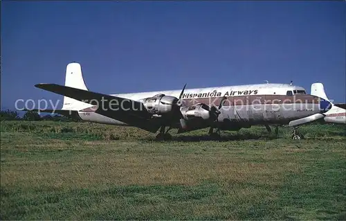 Flugzeuge Zivil HI 458 Douglas DC 6BF c n 45216 Hispanola Airways  Kat. Flug