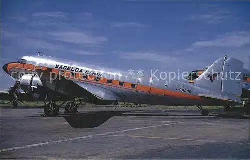 Flugzeuge Zivil HK 3286 DC 3C c n 6144 Sadelca Colombia Kat. Flug