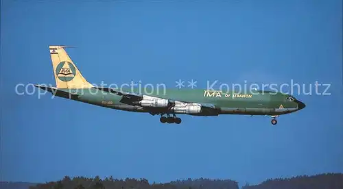 Flugzeuge Zivil Boeing 707 321C OD AGO cn 19269 fn 570 TMA of Lebanon Kat. Flug