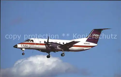 Flugzeuge Zivil Embraer 120RT Brasilia N283UE cn 120139 USAir Express FloridaGulf Airlines Kat. Flug