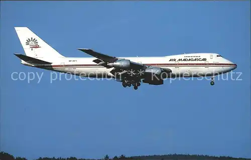 Flugzeuge Zivil Boeing 747 2B2B SCD 5R MFT cn 21614 fn 353 Air Madagascar Tolom piavotana  Kat. Flug