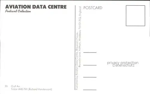 Flugzeuge Zivil Gulf Air Tristar A40 TW Kat. Flug