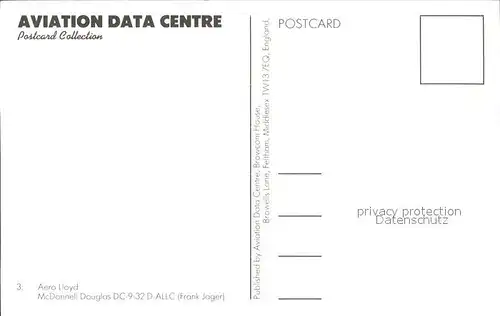 Flugzeuge Zivil Aero Lloyd McDonnell Douglas DC 9 32 D ALLC Kat. Flug