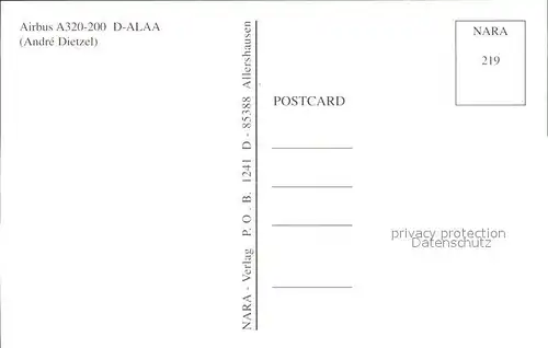 Flugzeuge Zivil Airbus A320 200 D ALAA Aero Lloyd Kat. Flug