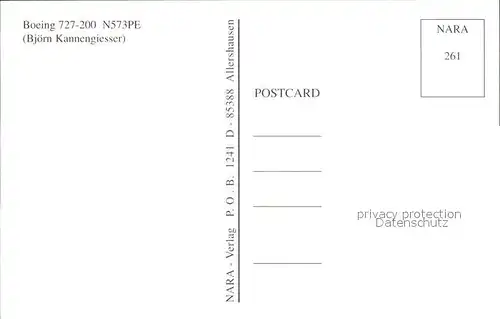 Flugzeuge Zivil Boeing 727 200 N573PE Express One  Kat. Flug