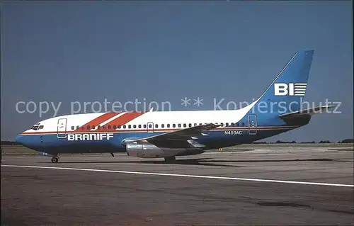Flugzeuge Zivil Braniff Boeing 737 222 N459AC  Kat. Flug