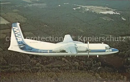 Flugzeuge Zivil Mississippi Valley Airlines Fokker F 27 Friendship N334MV  Kat. Flug