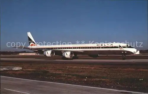 Flugzeuge Zivil Delta Air Lines McDonnell Douglas DC 8 71  Kat. Flug