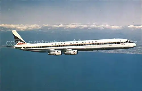 Flugzeuge Zivil Delta Air Lines McDonnell Douglas DC 8 61  Kat. Flug