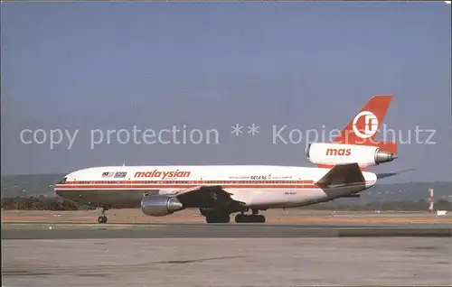 Flugzeuge Zivil Malaysian Airline System DC 10 30 9M MAV c n 48283 PATA 86 Kat. Flug