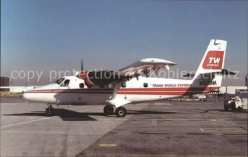 Flugzeuge Zivil TWE Trans World Express DeHavilland Canada DHC 6 Twin Otter N926MA c n 133 Kat. Flug