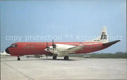 Flugzeuge Zivil Braniff International Lockheed L 188A Electra N9709C c n 1114 Kat. Flug