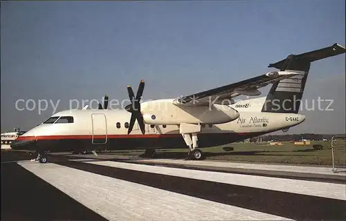 Flugzeuge Zivil Air Atlantic De Havilland Canada Dash 8 101 C GAAC c n 47  Kat. Flug