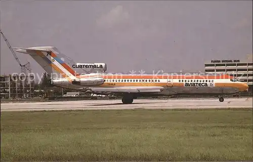 Flugzeuge Zivil Boeing B. 727 25C IG ALA c n 19302 Aviateca Guatemala  Kat. Flug