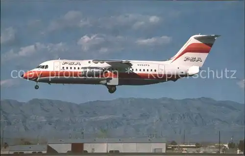 Flugzeuge Zivil Pacific Southwest Airlines BAe 146 200A N352PS c n E 2030 Kat. Flug