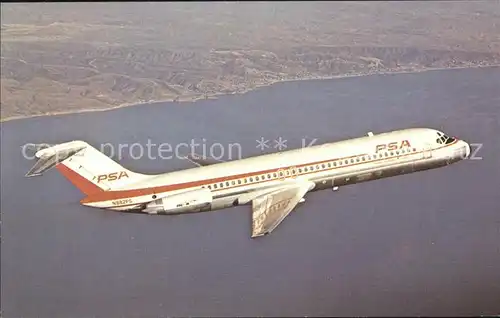 Flugzeuge Zivil PSA Pacific Southwest Airlines McDonnell Douglas DC 9 31 N982PS c n 47251 Kat. Flug