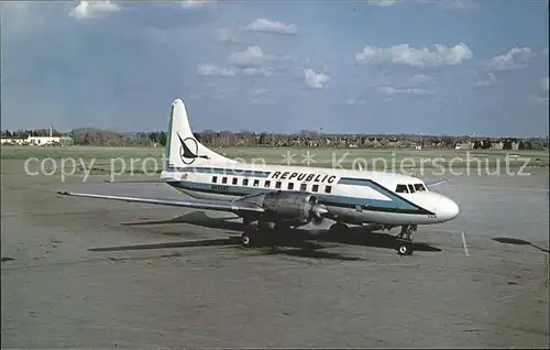 Flugzeuge Zivil Republic Airlines Convair 580 N4824C c n 379 Kat. Flug