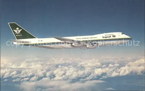 Flugzeuge Zivil SAUDIA Saudi Arabian Airlines Boeing 747 168B HZ AHB c n 22499 Kat. Flug