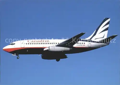 Flugzeuge Zivil Canadian B737 275A C GJPW c n 21713 598  Kat. Flug