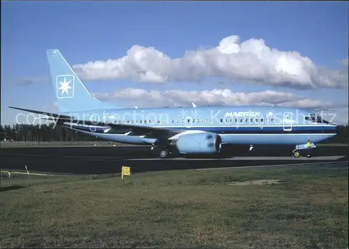 Flugzeuge Zivil Maersk Air B737 7L9 OY MRE c n 28008   203 Kat. Flug