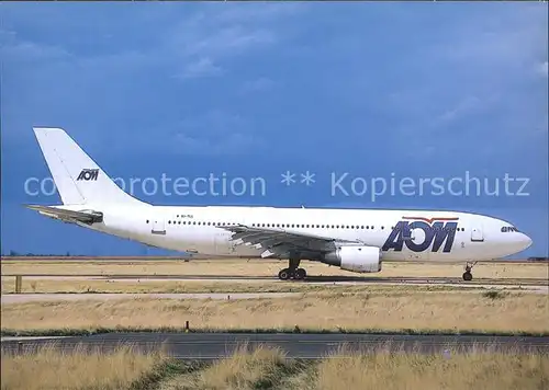 Flugzeuge Zivil AOM A300B4 203 EI TLL c n 158 Kat. Flug