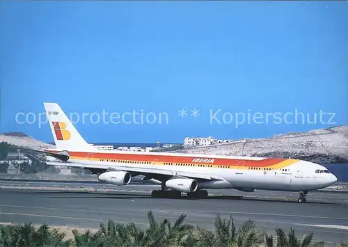 Flugzeuge Zivil Iberia A340 313 EC CQK c n 197 Kat. Flug