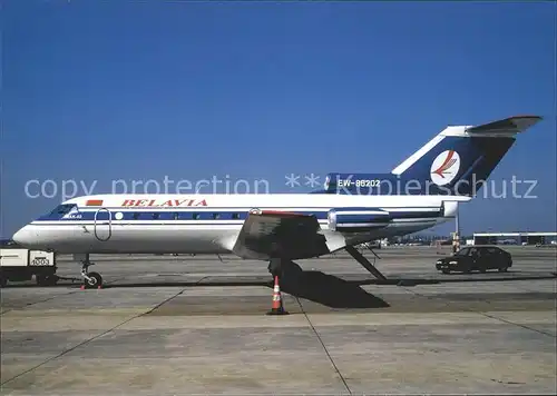 Flugzeuge Zivil Belavia Yak 40 EW 88202 c n  Kat. Flug