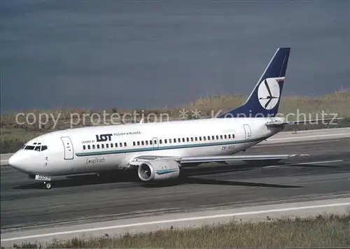 Flugzeuge Zivil LOT B 737 3U3 ZK NGD c n 28732  Kat. Flug