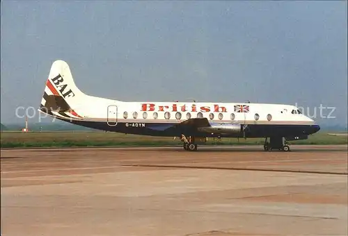 Flugzeuge Zivil BAF Viscount 806 G AOYN c n 263 Kat. Flug
