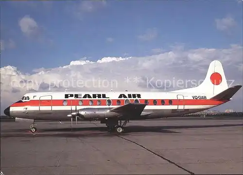 Flugzeuge Zivil VQ GAB Vickers Viscount804 Pearl Air c n 248  Kat. Flug