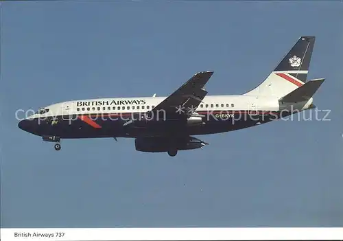 Flugzeuge Zivil British Airways 737 G BKYK Kat. Flug
