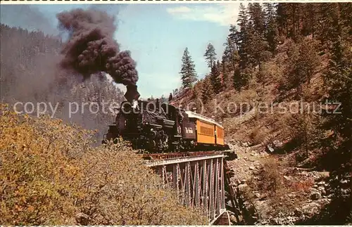 Lokomotive Narrow Gauge Railroad Silverton Colorado Kat. Eisenbahn