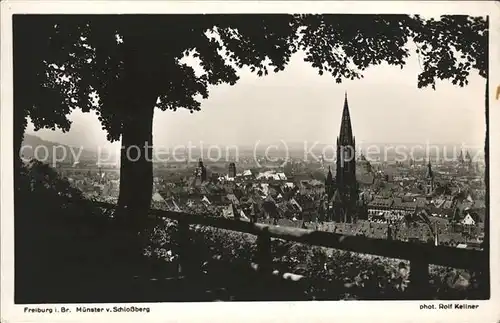 Foto Kellner Rolf Nr. 5995 Freiburg Muenster vom Schlossberg Kat. Fotografie